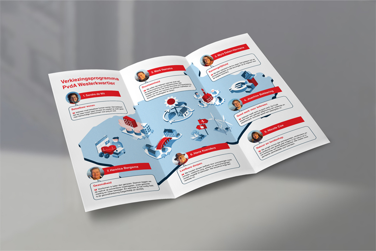 PvdA | Trifold brochure