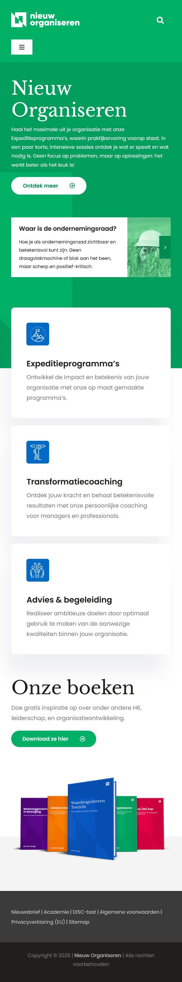 Nieuw Organiseren | Website